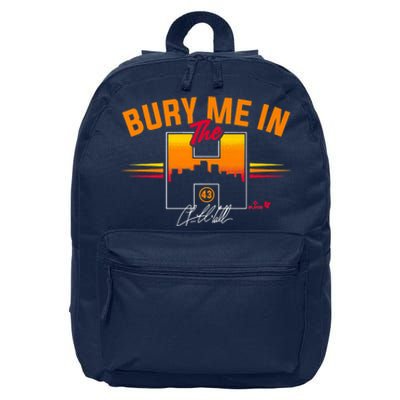 Lance McCullers Jr. Bury Me In The H Houston Baseball 16 in Basic Backpack