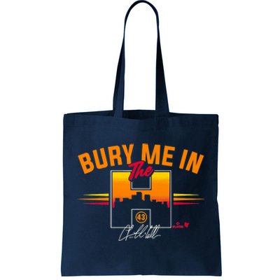 Lance McCullers Jr. Bury Me In The H Houston Baseball Tote Bag