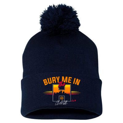 Lance McCullers Jr. Bury Me In The H Houston Baseball Pom Pom 12in Knit Beanie