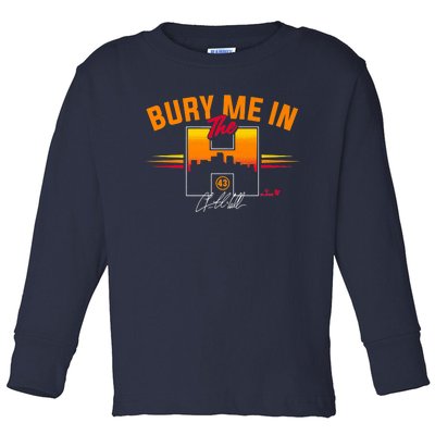 Lance McCullers Jr. Bury Me In The H Houston Baseball Toddler Long Sleeve Shirt