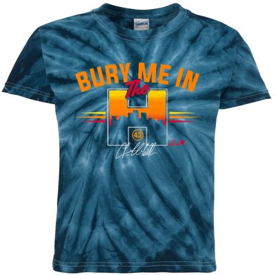 Lance McCullers Jr. Bury Me In The H Houston Baseball Kids Tie-Dye T-Shirt