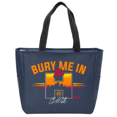 Lance McCullers Jr. Bury Me In The H Houston Baseball Zip Tote Bag