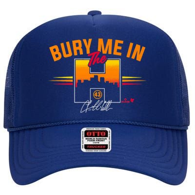 Lance McCullers Jr. Bury Me In The H Houston Baseball High Crown Mesh Back Trucker Hat