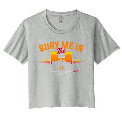 Lance McCullers Jr. Bury Me In The H Houston Baseball Women's Crop Top Tee