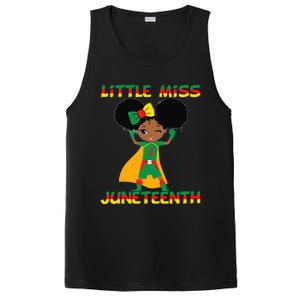 Little Miss Juneteenth Cute Black Girl Melanin Girl PosiCharge Competitor Tank