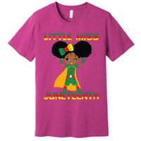 Little Miss Juneteenth Cute Black Girl Melanin Girl Premium T-Shirt