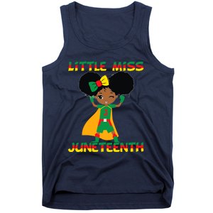 Little Miss Juneteenth Cute Black Girl Melanin Girl Tank Top