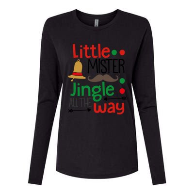 Little Mister Jingle All The Way Gift Womens Cotton Relaxed Long Sleeve T-Shirt