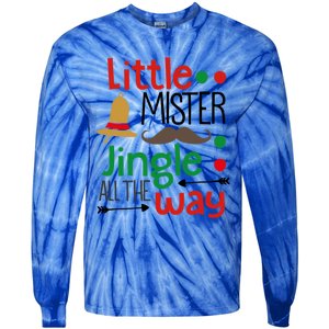 Little Mister Jingle All The Way Gift Tie-Dye Long Sleeve Shirt