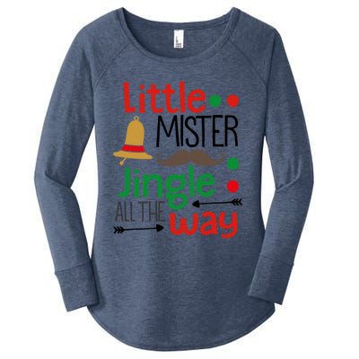 Little Mister Jingle All The Way Gift Women's Perfect Tri Tunic Long Sleeve Shirt