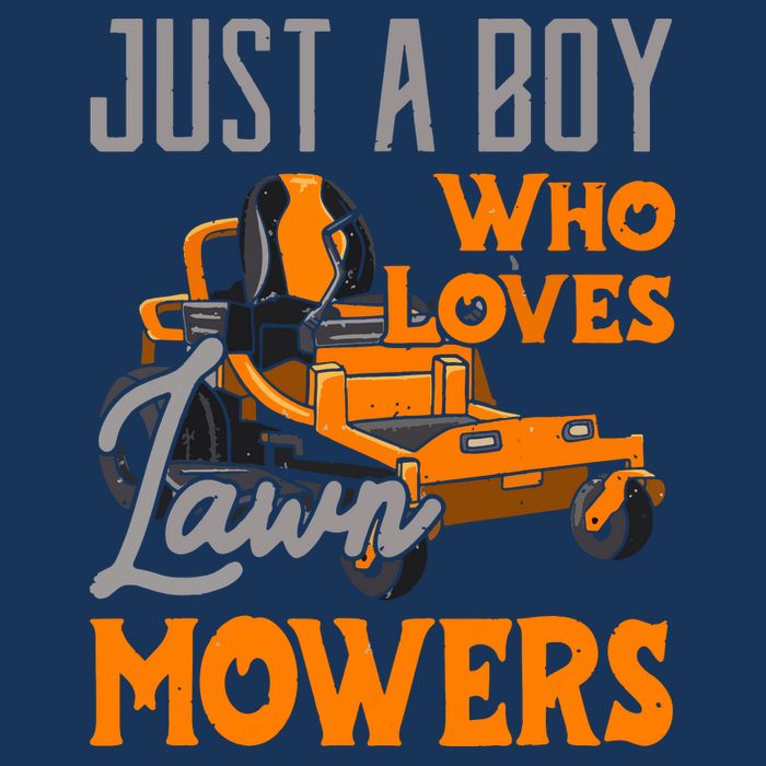 Lawn Mowing Just A Boy Who Loves Mowers Gardener Sustainable Bucket Hat