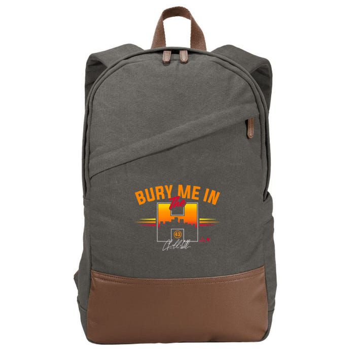 Lance McCullers Jr Bury Me In The Houston Baseball Cotton Canvas Backpack