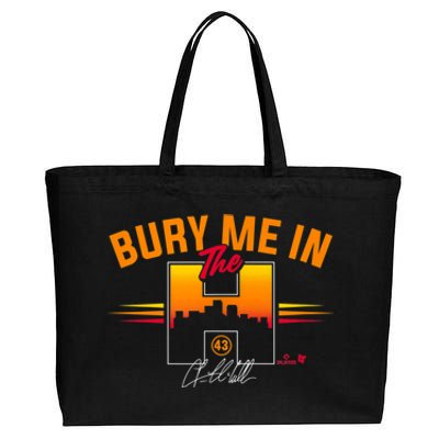 Lance McCullers Jr Bury Me In The Houston Baseball Cotton Canvas Jumbo Tote