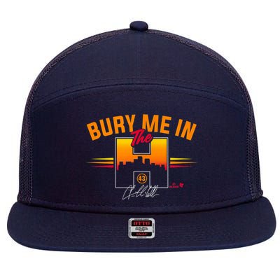 Lance McCullers Jr Bury Me In The Houston Baseball 7 Panel Mesh Trucker Snapback Hat