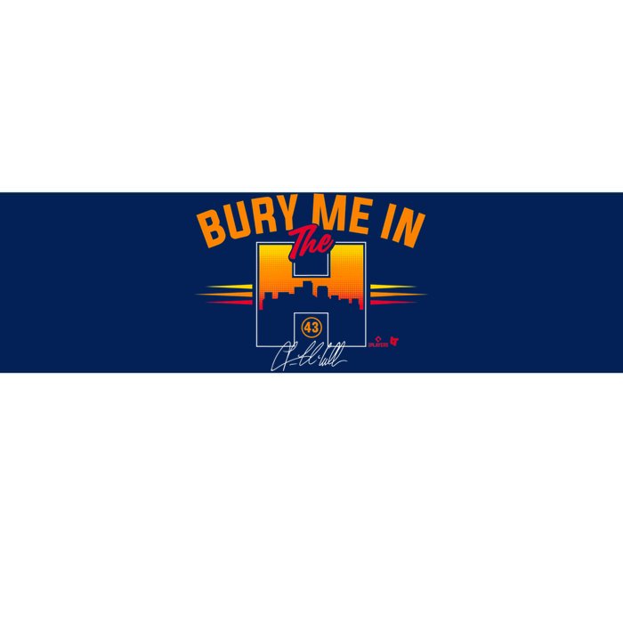 Lance McCullers Jr Bury Me In The Houston Baseball Bumper Sticker