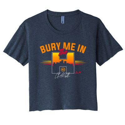 Lance McCullers Jr Bury Me In The Houston Baseball Women's Crop Top Tee