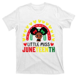 Little Miss Juneteenth Brown Skin Princess Cute T-Shirt