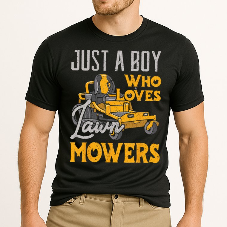 Lawn Mowing Just A Who Loves Mowers Gardener Cooling Performance Crew T-Shirt