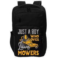 Lawn Mowing Just A Who Loves Mowers Gardener Impact Tech Backpack