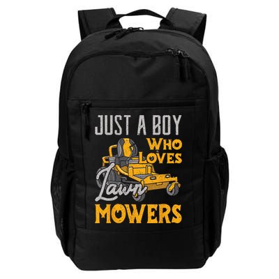 Lawn Mowing Just A Who Loves Mowers Gardener Backpack