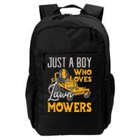 Lawn Mowing Just A Who Loves Mowers Gardener Backpack