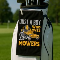 Lawn Mowing Just A Who Loves Mowers Gardener Golf Towel