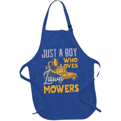 Lawn Mowing Just A Who Loves Mowers Gardener Apron