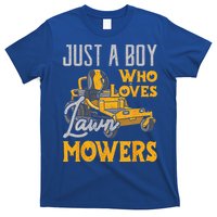 Lawn Mowing Just A Who Loves Mowers Gardener T-Shirt