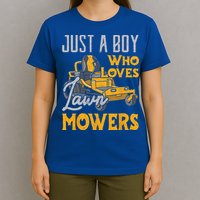 Lawn Mowing Just A Who Loves Mowers Gardener T-Shirt