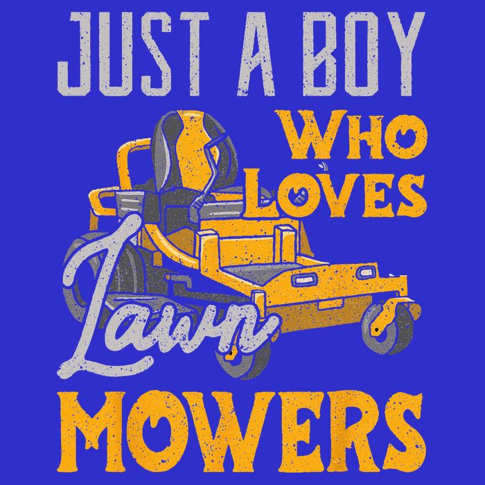 Lawn Mowing Just A Who Loves Mowers Gardener Tall T-Shirt