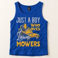 Lawn Mowing Just A Who Loves Mowers Gardener Tank Top