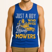 Lawn Mowing Just A Who Loves Mowers Gardener Tank Top