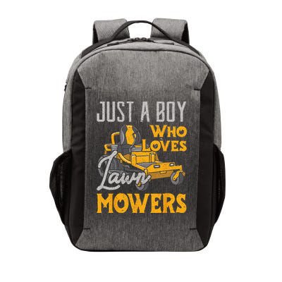 Lawn Mowing Just A Who Loves Mowers Gardener Vector Backpack