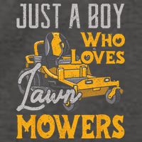 Lawn Mowing Just A Who Loves Mowers Gardener Vector Backpack