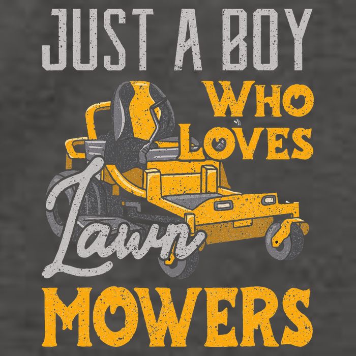 Lawn Mowing Just A Boy Who Loves Mowers Gardener Vector Backpack