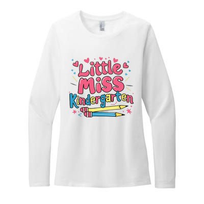 Little Miss Kindergarten Back To School Kinder Girl Womens CVC Long Sleeve Shirt