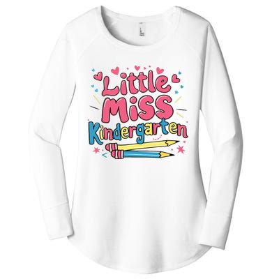 Little Miss Kindergarten Back To School Kinder Girl Women's Perfect Tri Tunic Long Sleeve Shirt