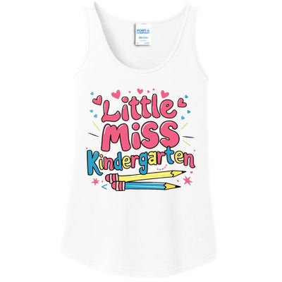 Little Miss Kindergarten Back To School Kinder Girl Ladies Essential Tank