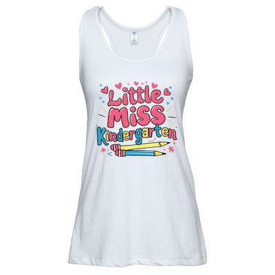 Little Miss Kindergarten Back To School Kinder Girl Ladies Essential Flowy Tank