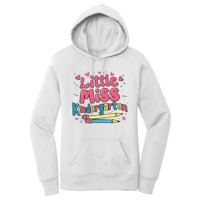 Little Miss Kindergarten Back To School Kinder Girl Women's Pullover Hoodie