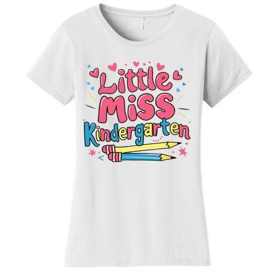 Little Miss Kindergarten Back To School Kinder Girl Women's T-Shirt