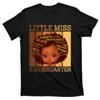 Little Miss Kindergarten Black Back To School Melanin T-Shirt