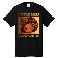 Little Miss Kindergarten Black Back To School Melanin Tall T-Shirt