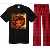 Little Miss Kindergarten Black Back To School Melanin Pajama Set