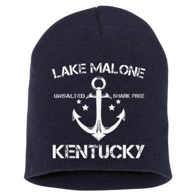 Lake Malone Kentucky Funny Fishing Camping Summer Gift Short Acrylic Beanie