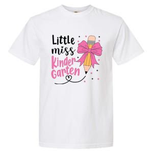 Little Miss Kindergarten Back To School Rainbow Girl Garment-Dyed Heavyweight T-Shirt