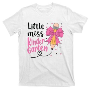 Little Miss Kindergarten Back To School Rainbow Girl T-Shirt