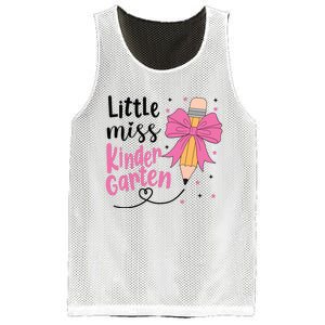 Little Miss Kindergarten Back To School Rainbow Girl Mesh Reversible Basketball Jersey Tank