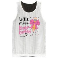 Little Miss Kindergarten Back To School Rainbow Girl Mesh Reversible Basketball Jersey Tank