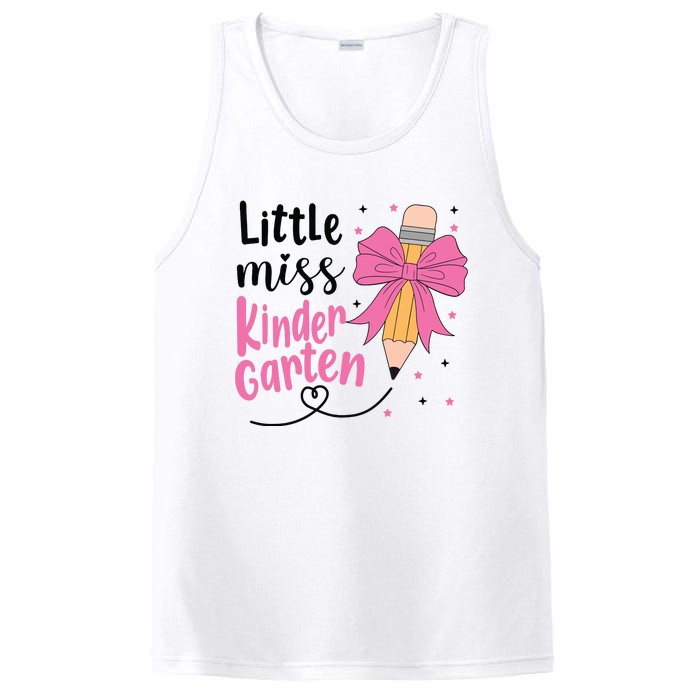 Little Miss Kindergarten Back To School Rainbow Girl PosiCharge Competitor Tank